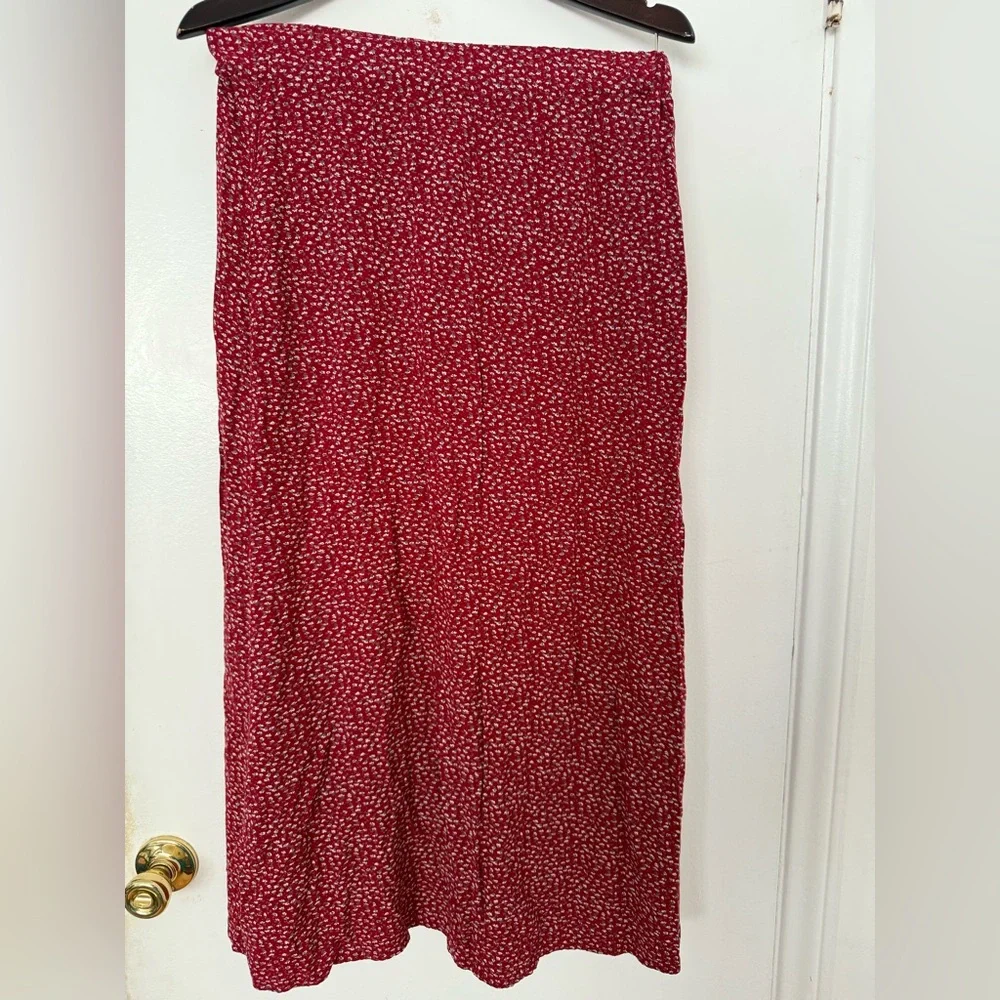 Brandy Melville Red Maxi Skirt - Picture 3 of 5